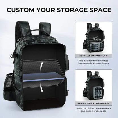 50L Fishing Tackle Backpack