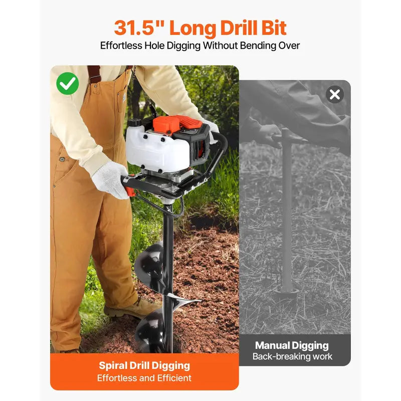 52cc Gas Post Hole Digger Kit
