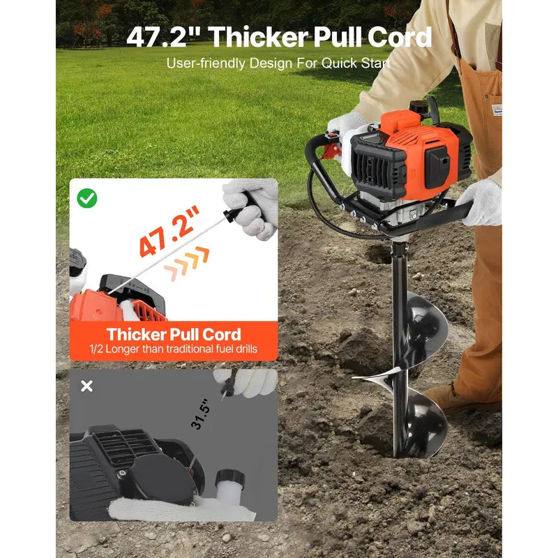 52cc Gas Post Hole Digger Kit